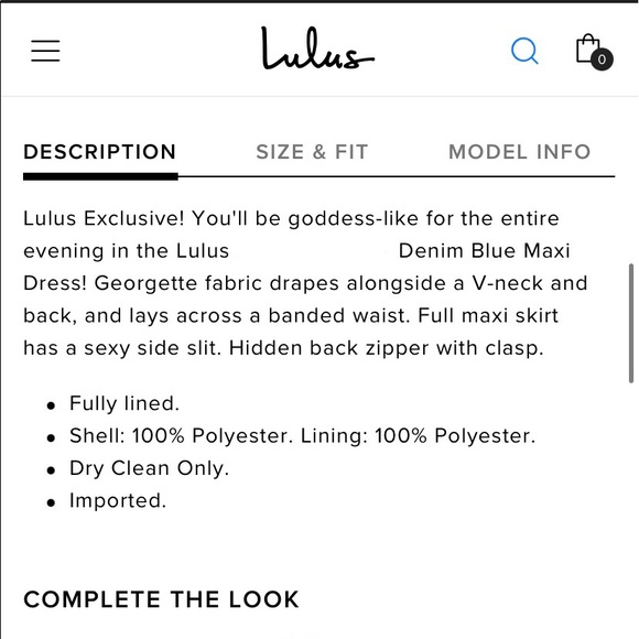 Lulu’s Denim Blue Maxi Dress Gown - Picture 6 of 14